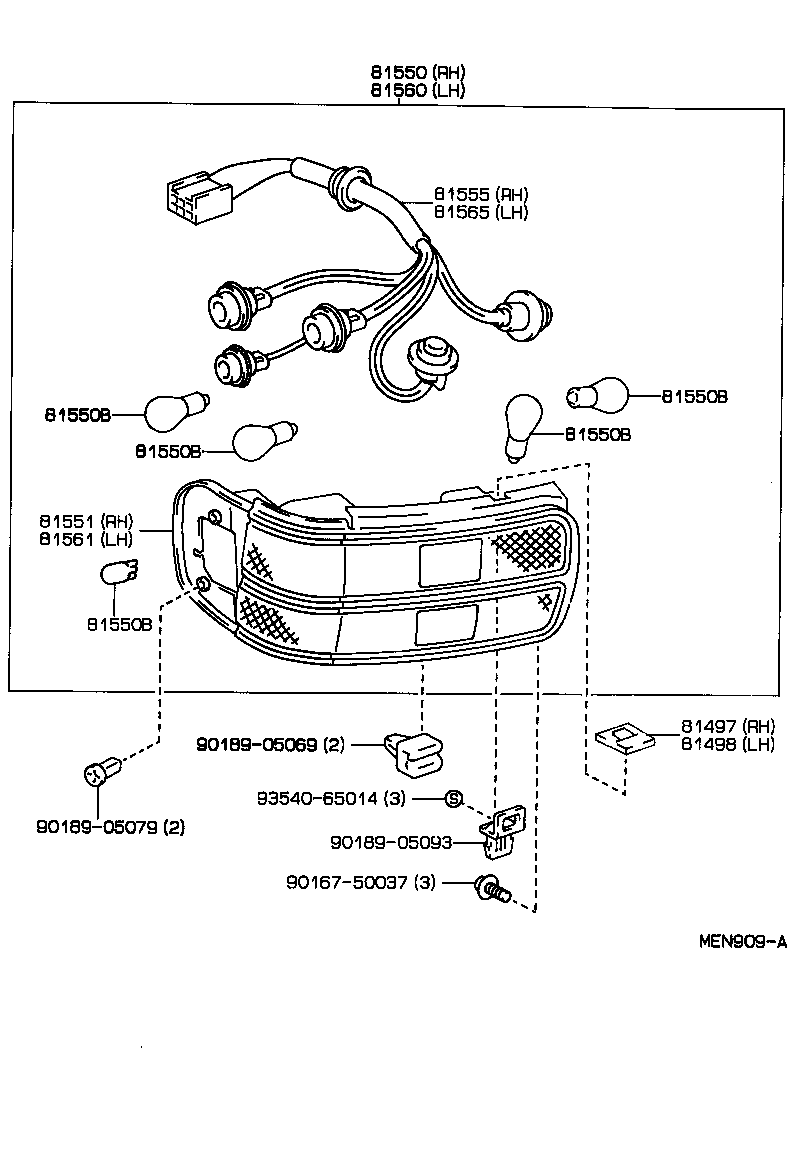  CELICA |  REAR COMBINATION LAMP