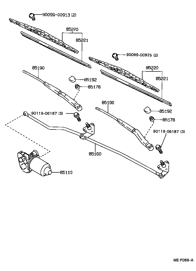  CARINA 2 |  WINDSHIELD WIPER