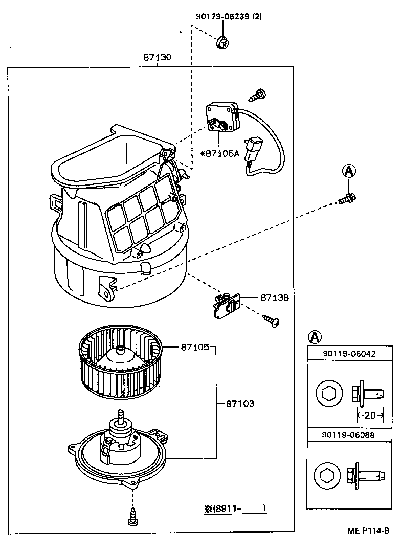  CARINA 2 |  HEATING AIR CONDITIONING HEATER UNIT BLOWER