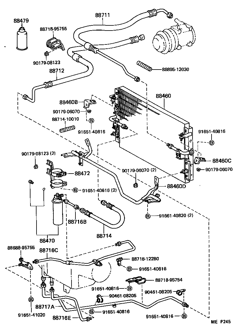  LITEACE VAN WAGON |  HEATING AIR CONDITIONING COOLER PIPING