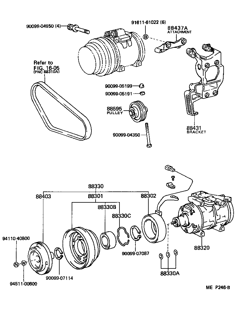  LITEACE VAN WAGON |  HEATING AIR CONDITIONING COMPRESSOR