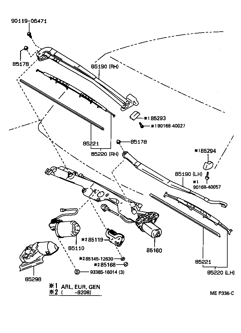  LS400 |  WINDSHIELD WIPER