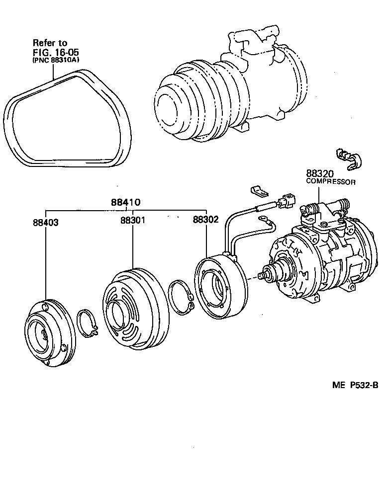  CRESSIDA WAGON |  HEATING AIR CONDITIONING COMPRESSOR