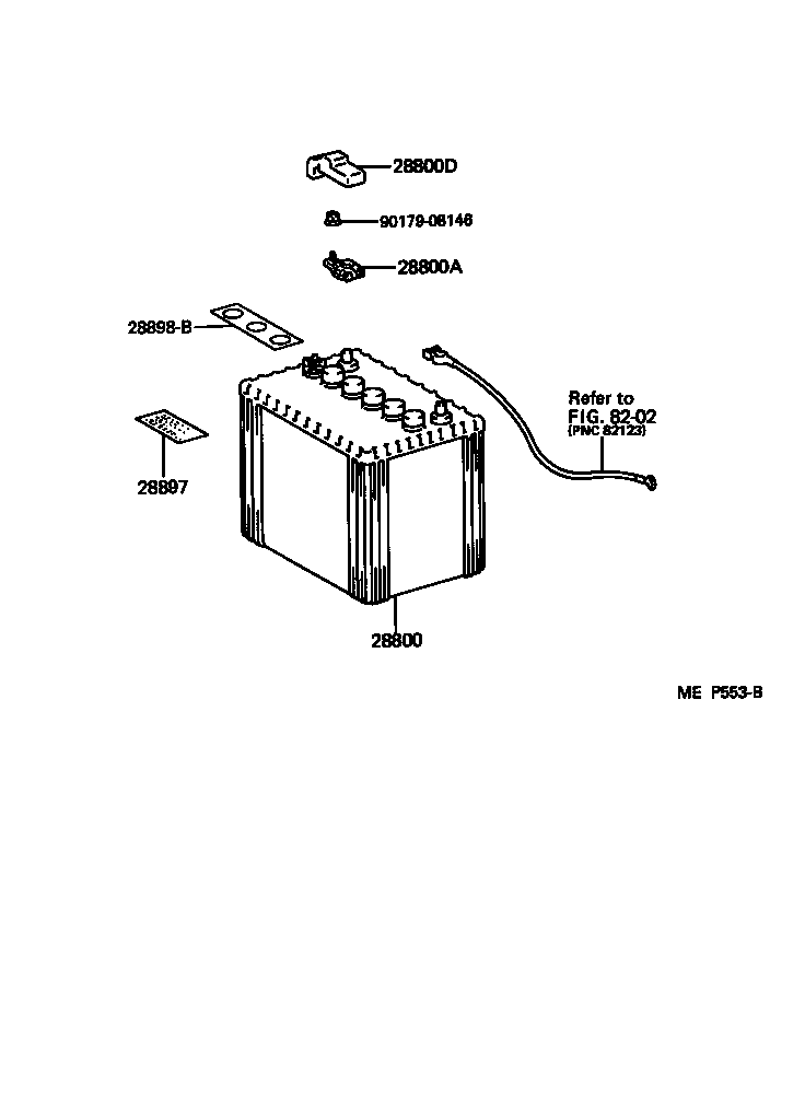  MR2 |  BATTERY BATTERY CABLE