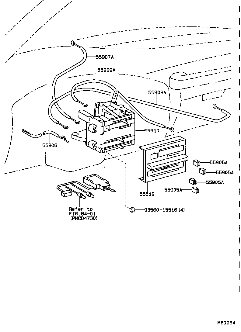  LAND CRUISER 80 |  HEATING AIR CONDITIONING CONTROL AIR DUCT