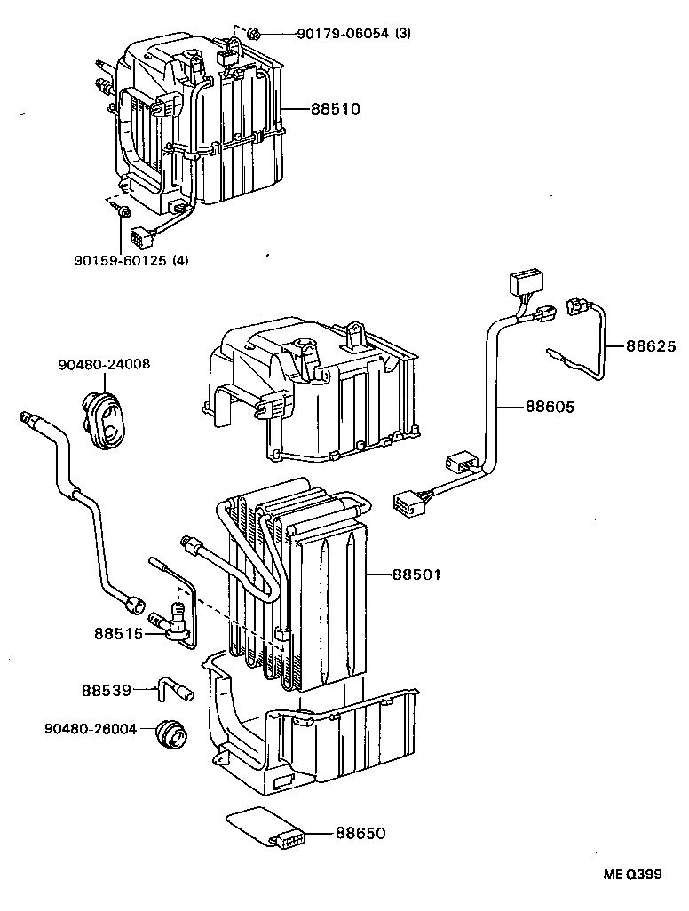  CELICA |  HEATING AIR CONDITIONING COOLER UNIT