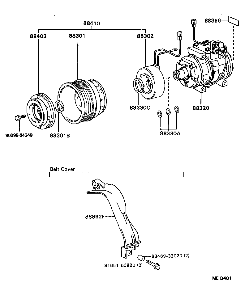  CELICA |  HEATING AIR CONDITIONING COMPRESSOR