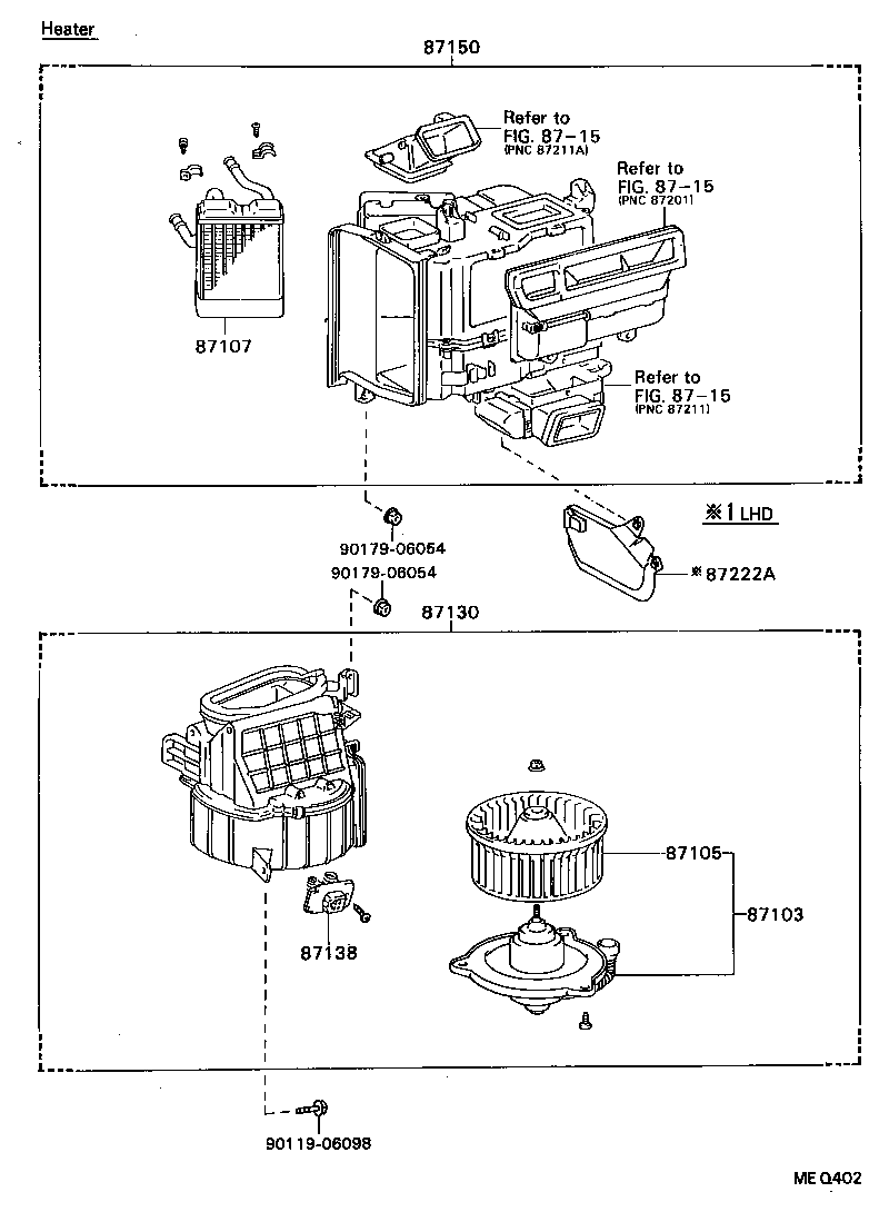  CELICA |  HEATING AIR CONDITIONING HEATER UNIT BLOWER