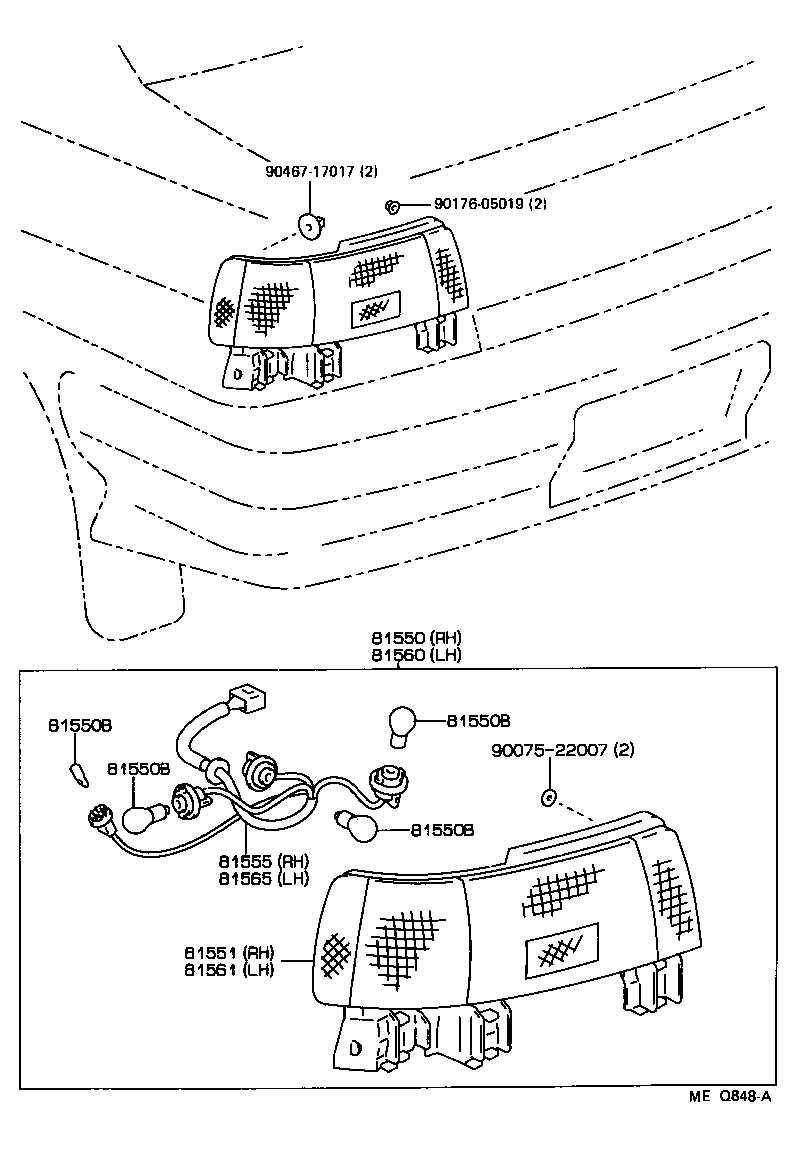  TERCEL |  REAR COMBINATION LAMP