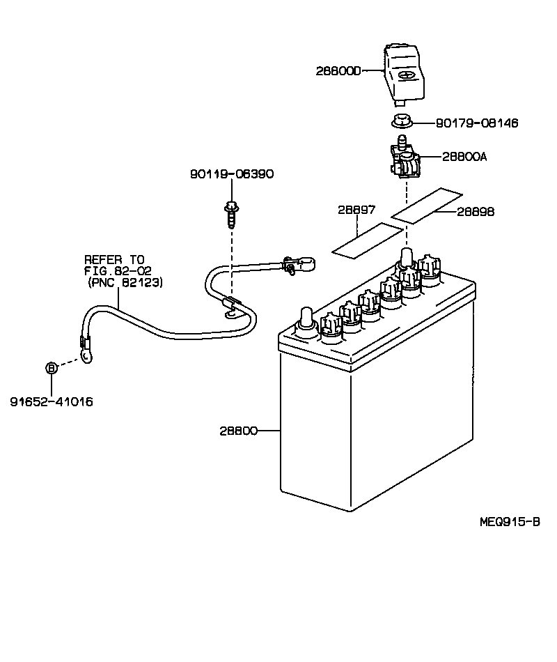  TERCEL |  BATTERY BATTERY CABLE