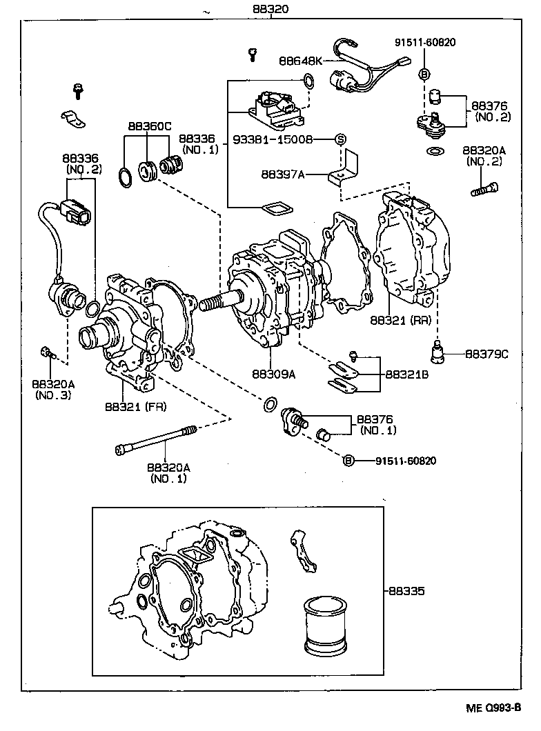  TERCEL |  HEATING AIR CONDITIONING COMPRESSOR