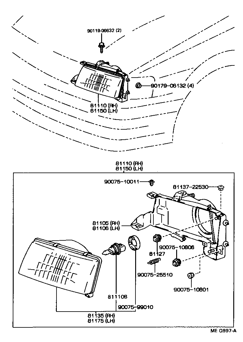  TERCEL |  HEADLAMP