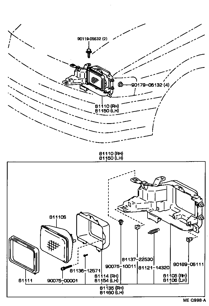  TERCEL |  HEADLAMP