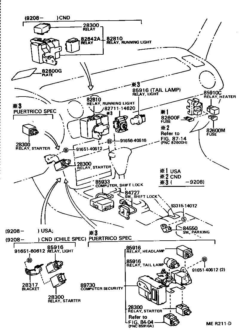  TERCEL |  SWITCH RELAY COMPUTER