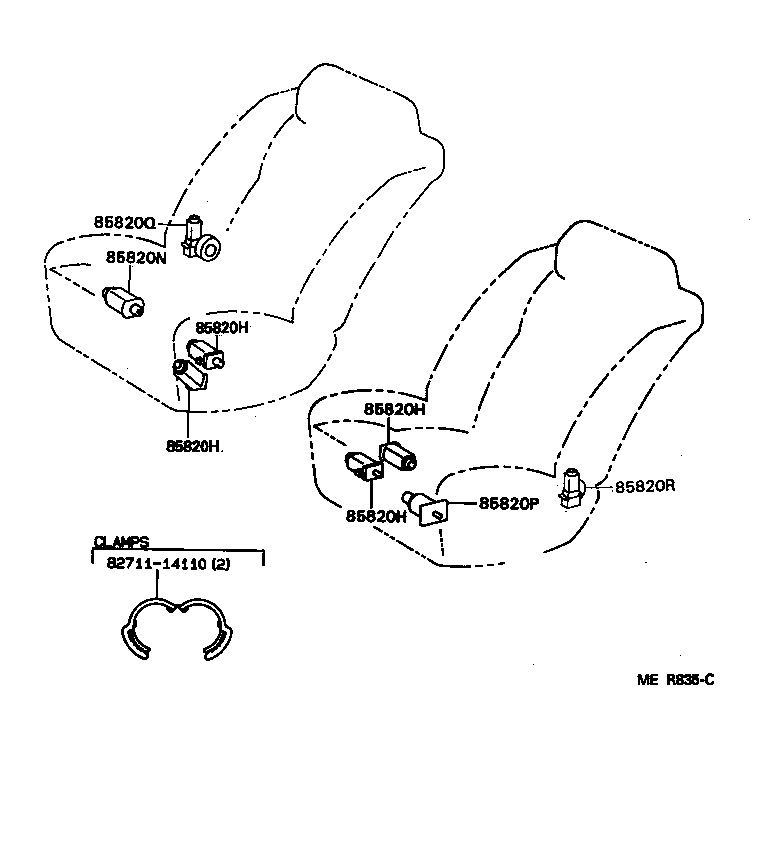  CAMRY JPP |  SEAT MOTOR SEAT HEATER