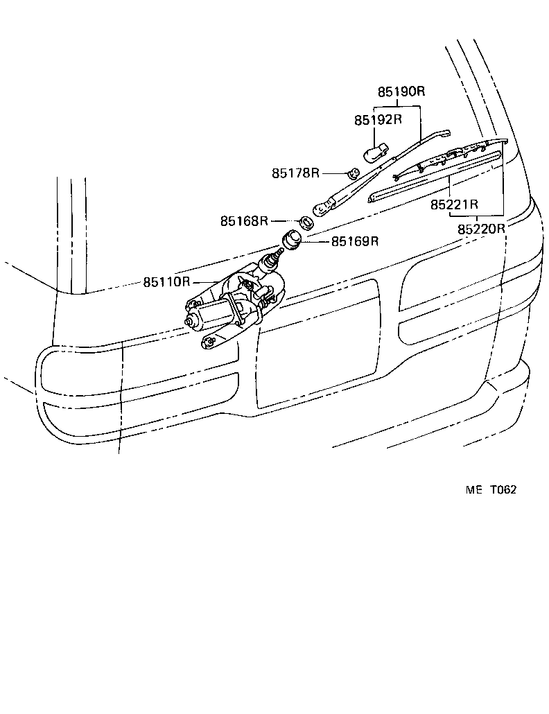  LITEACE VAN WAGON |  REAR WIPER