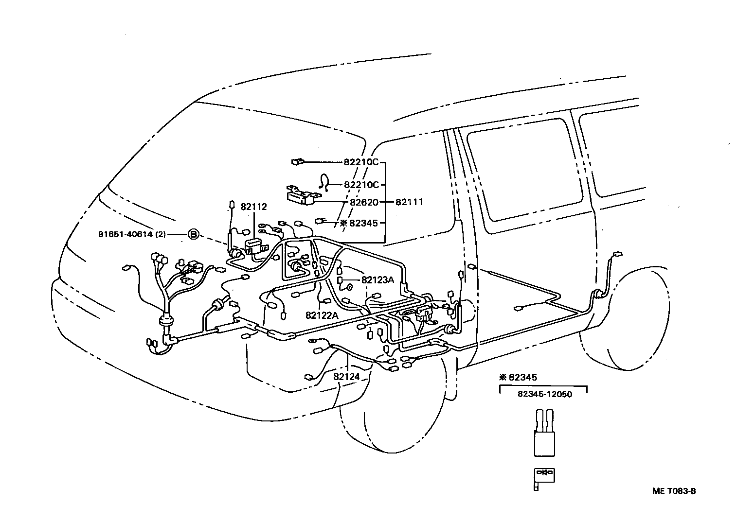  LITEACE VAN WAGON |  WIRING CLAMP