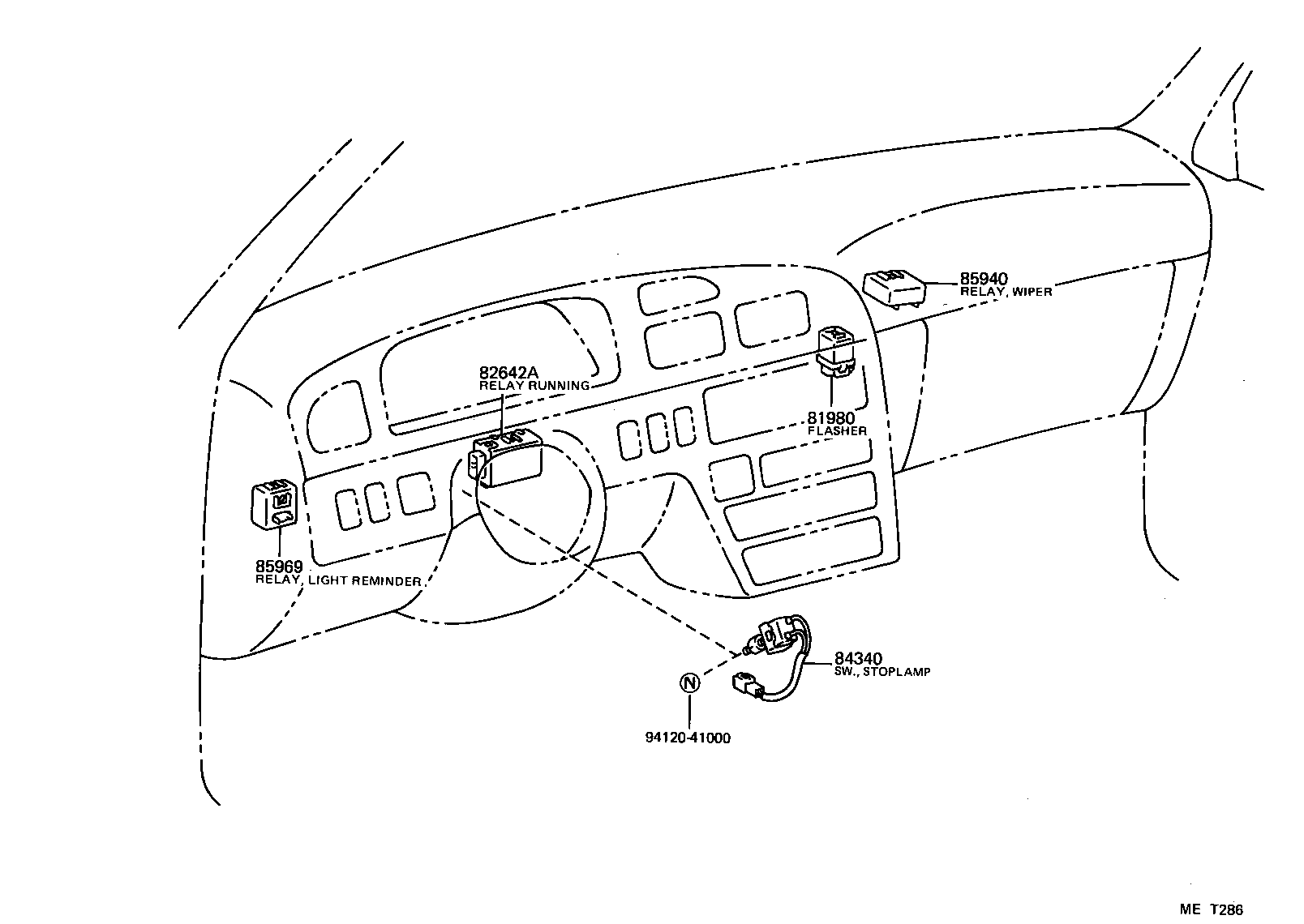  LITEACE VAN WAGON |  SWITCH RELAY COMPUTER