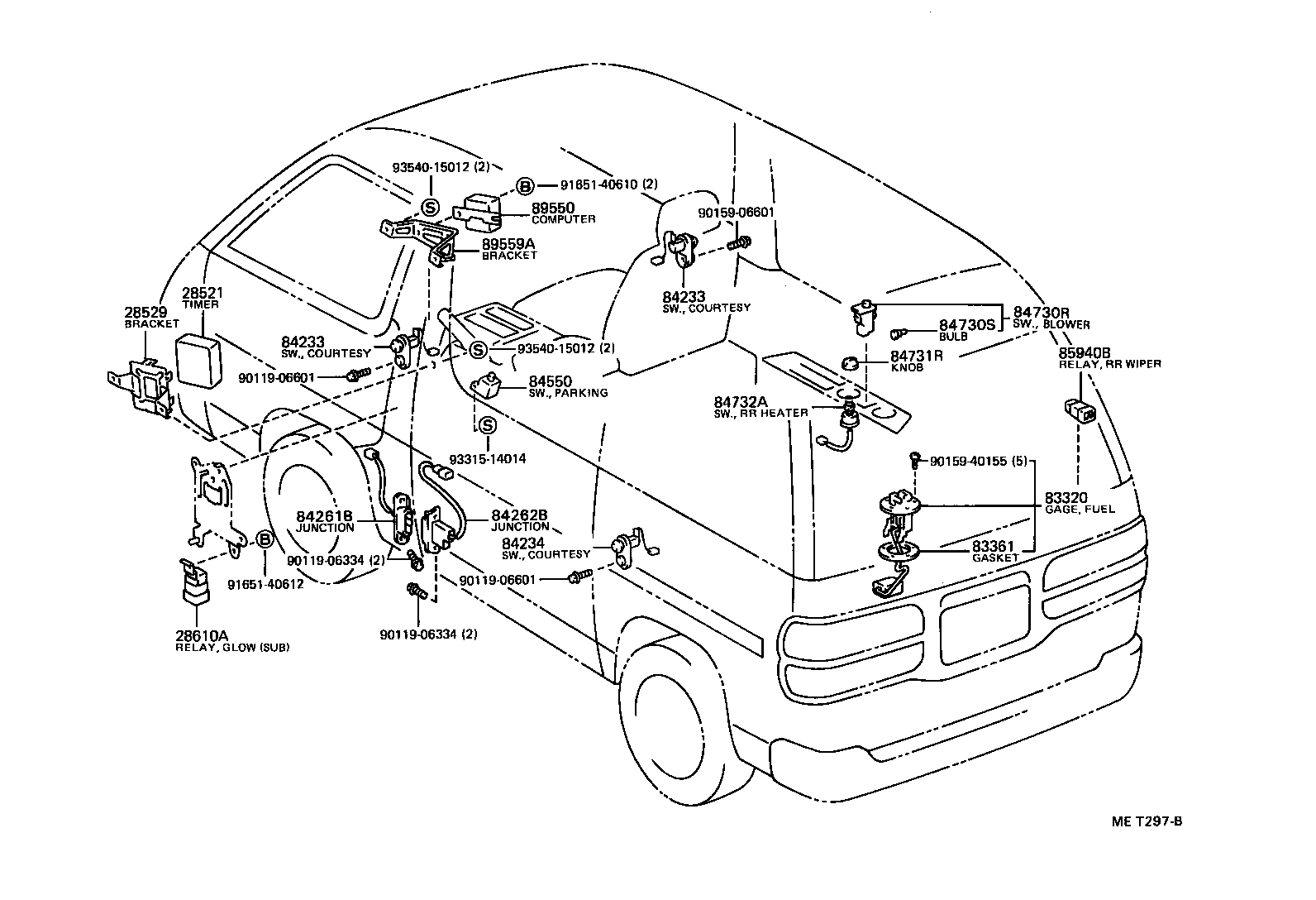  LITEACE VAN WAGON |  SWITCH RELAY COMPUTER
