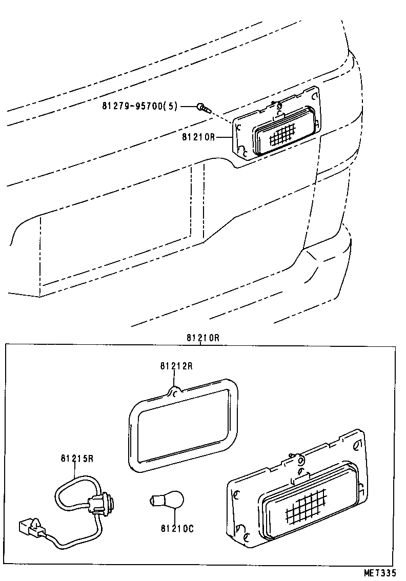  LITEACE VAN WAGON |  REAR FOG LAMP