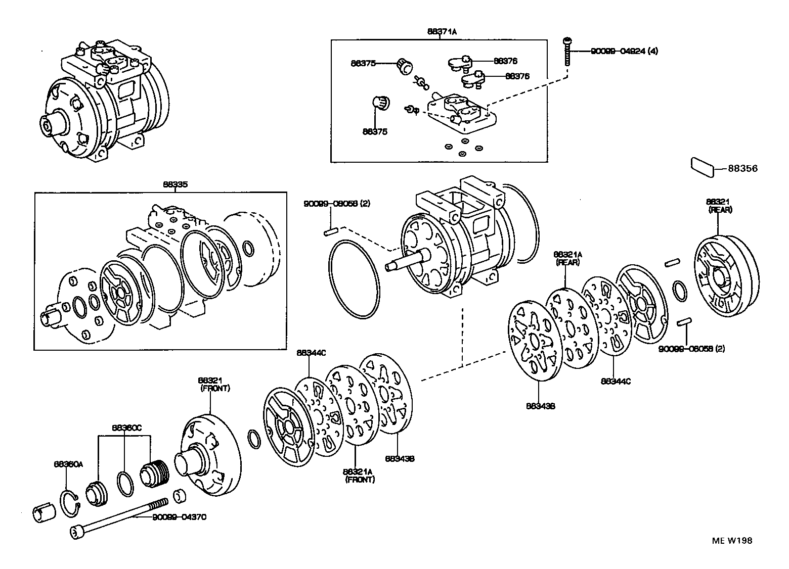  4 RUNNER TRUCK |  HEATING AIR CONDITIONING COMPRESSOR