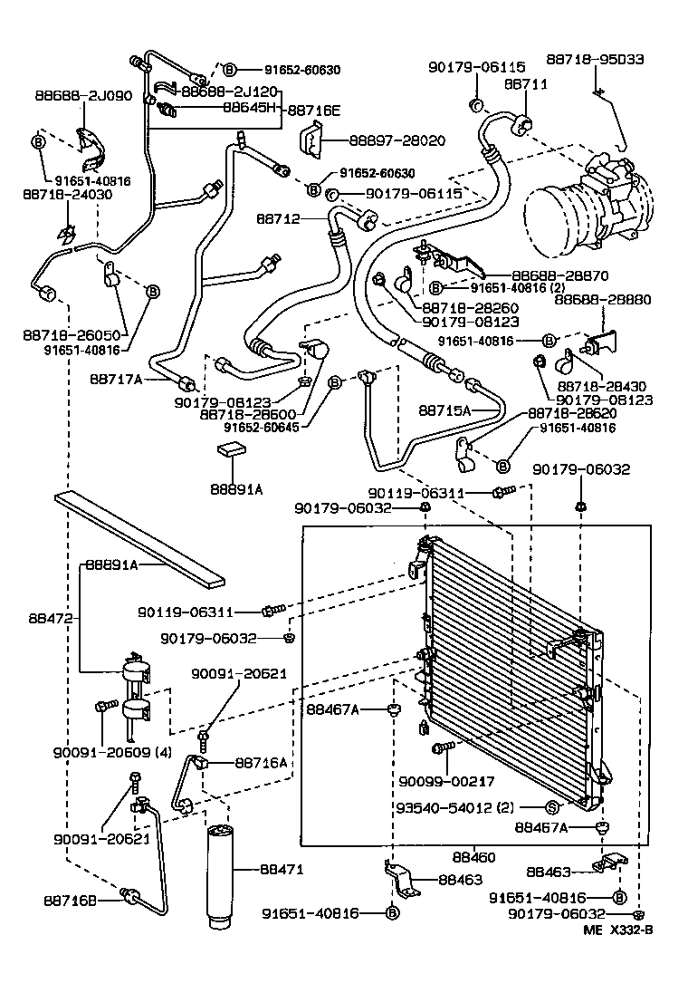  PREVIA |  HEATING AIR CONDITIONING COOLER PIPING