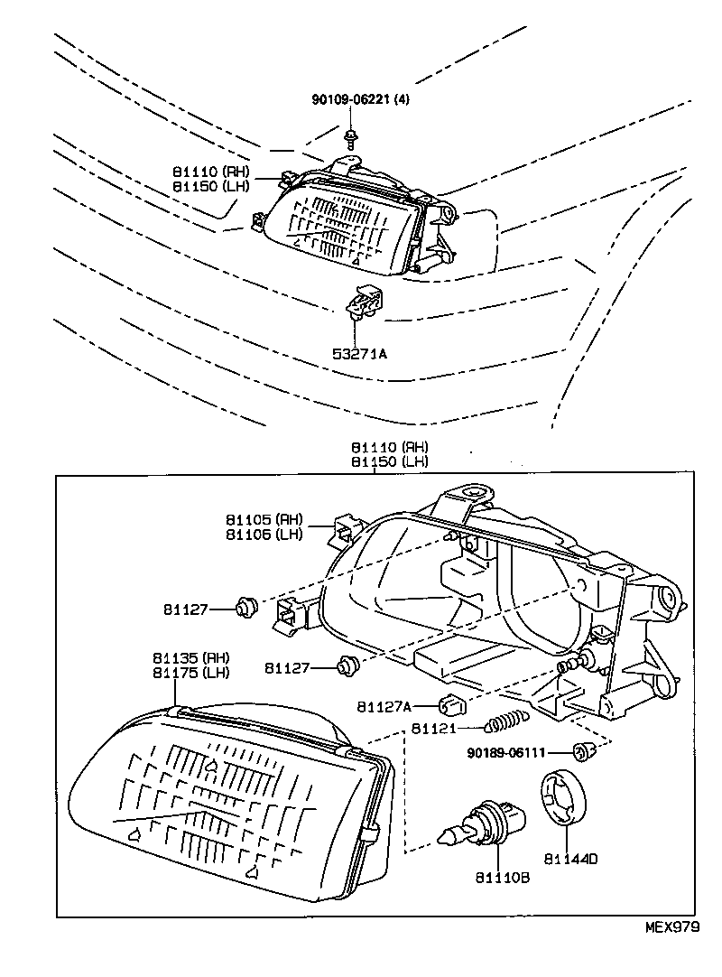  TERCEL |  HEADLAMP