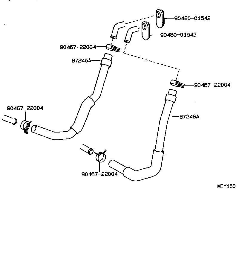  TERCEL |  HEATING AIR CONDITIONING WATER PIPING