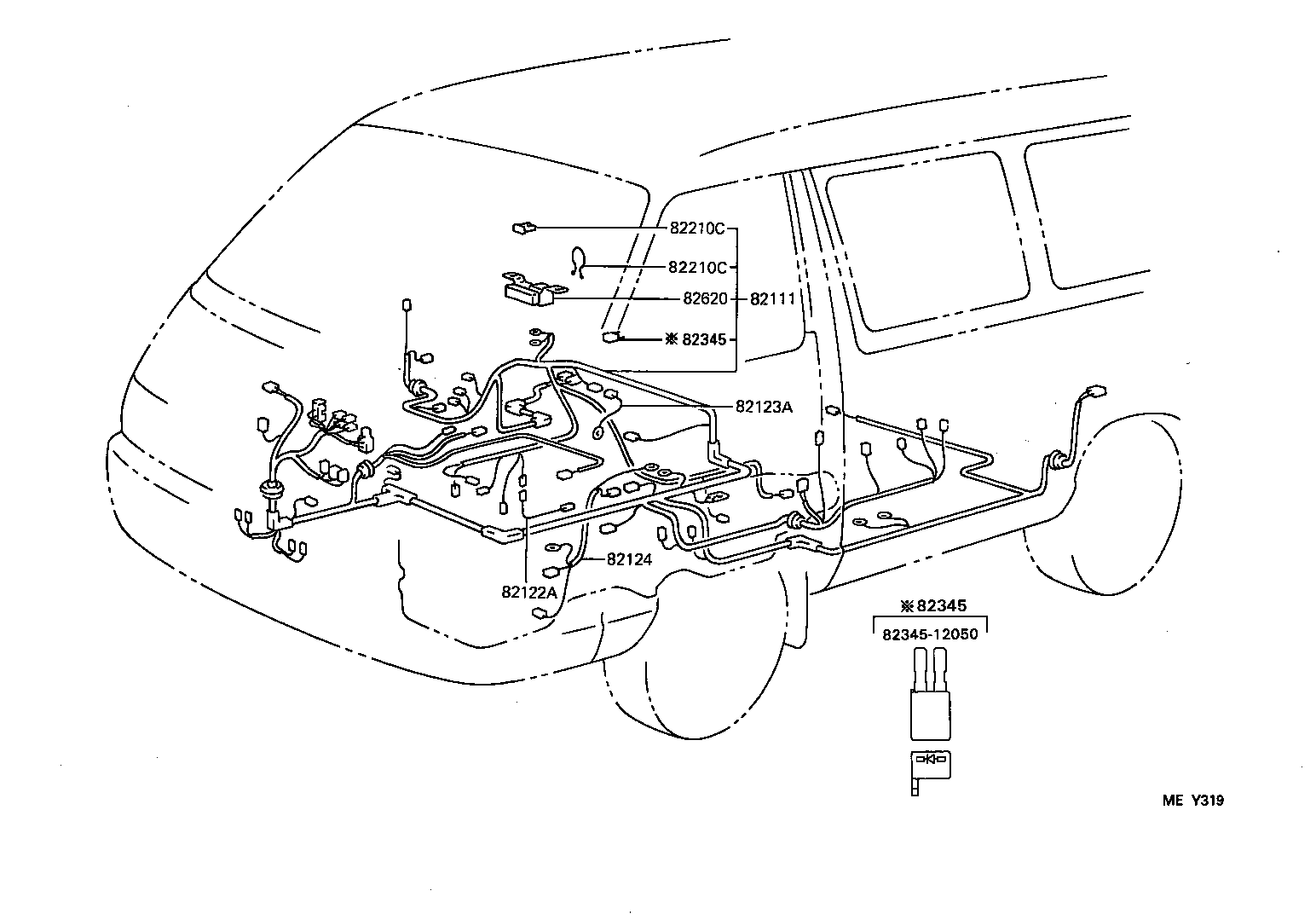  LITEACE VAN WAGON |  WIRING CLAMP