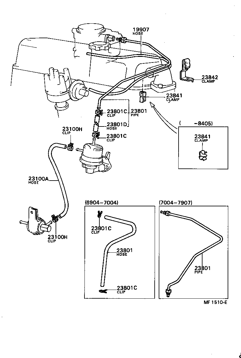  TOYOTA1000 |  FUEL PUMP PIPE