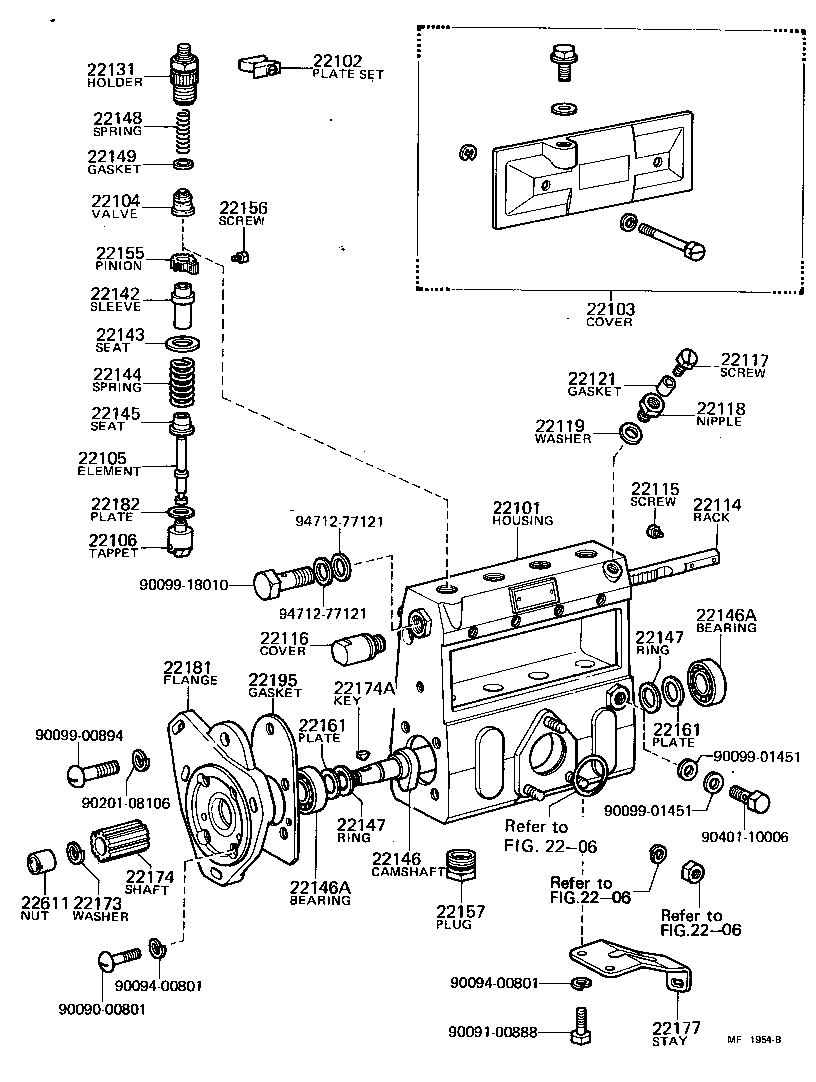  LAND CRUISER 40 50 |  INJECTION PUMP BODY