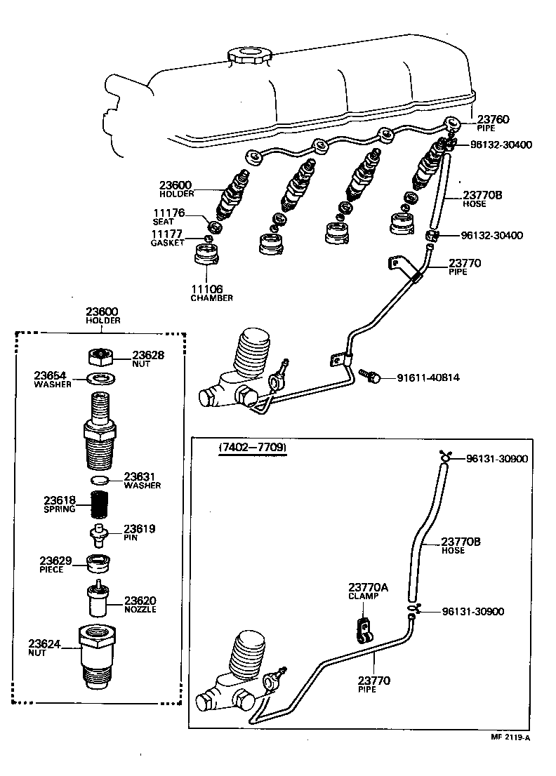  LAND CRUISER 40 50 |  INJECTION NOZZLE