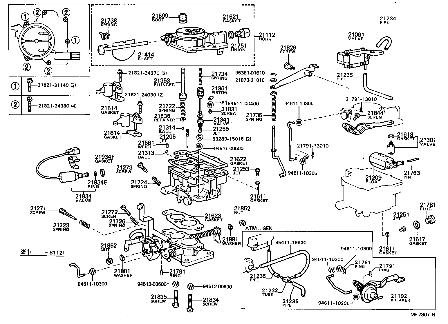  COROLLA |  CARBURETOR