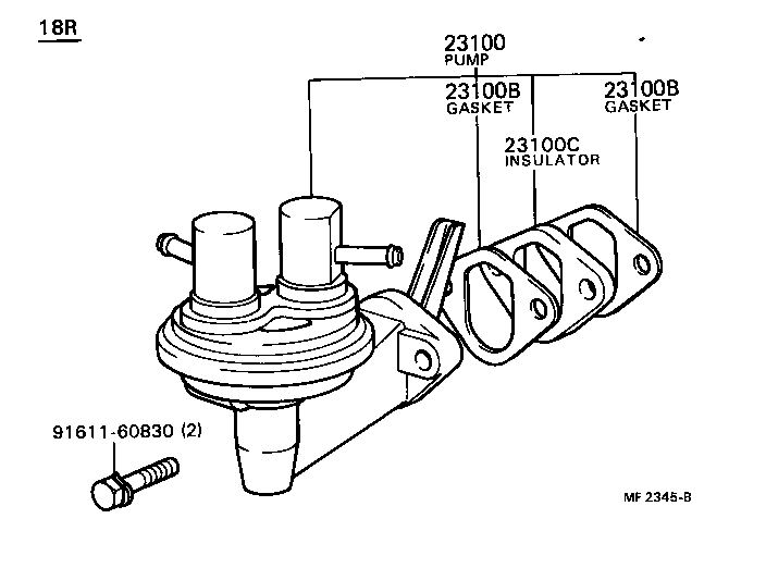  CRESSIDA |  FUEL PUMP PIPE