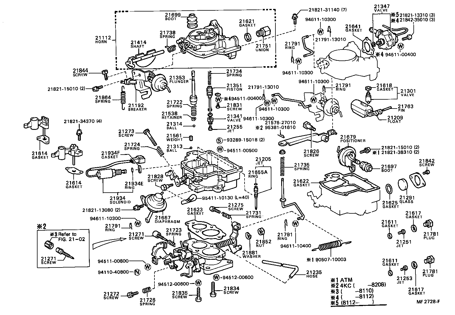  COROLLA |  CARBURETOR