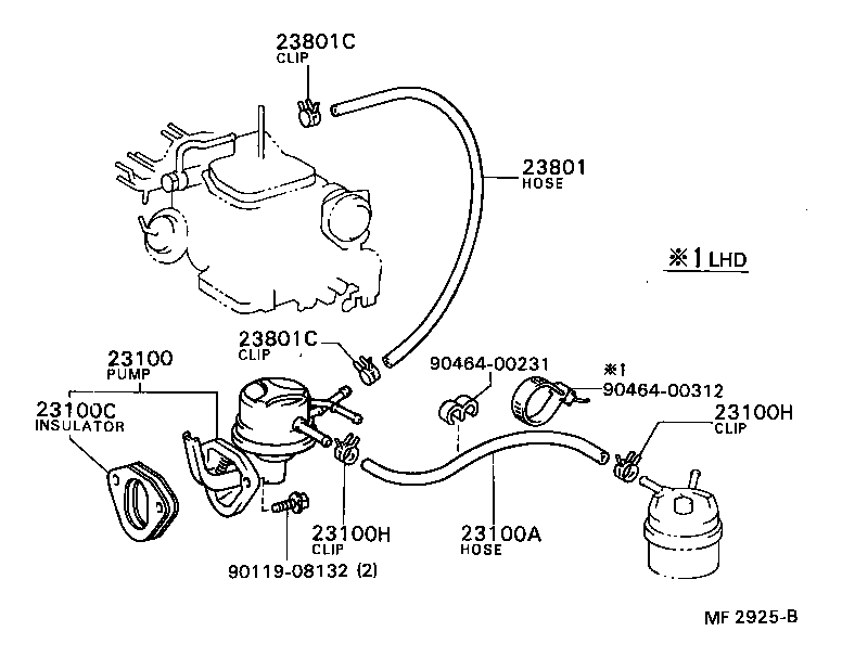  CAMRY |  FUEL PUMP PIPE