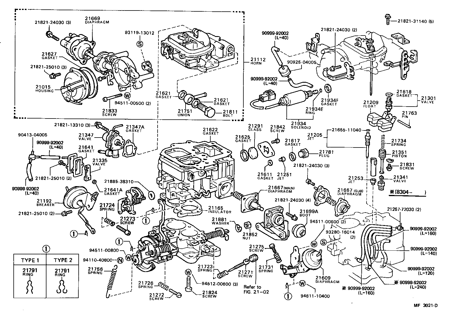  HIACE VAN COMUTER |  CARBURETOR