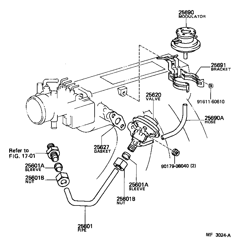  CAMRY |  EXHAUST GAS RECIRCULATION SYSTEM