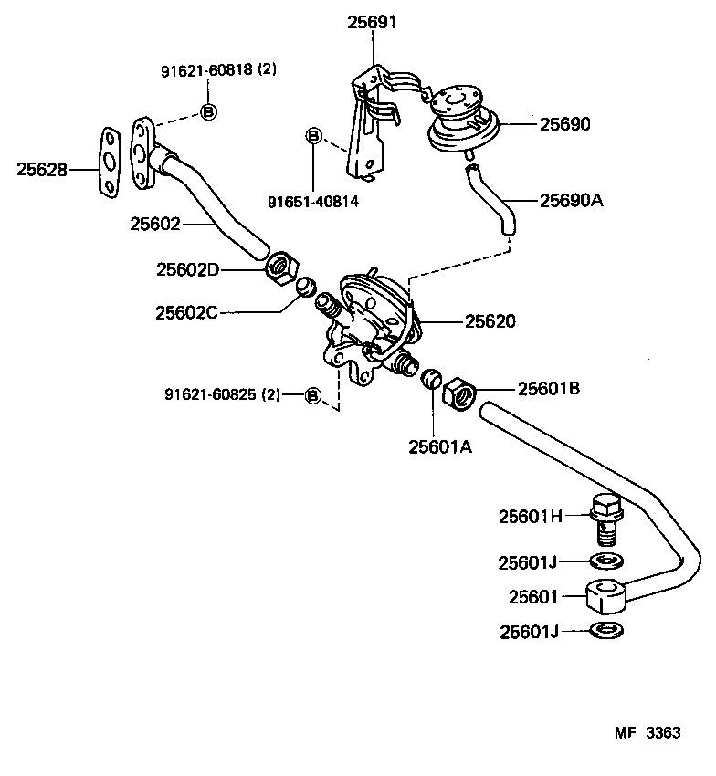  COROLLA COUPE |  EXHAUST GAS RECIRCULATION SYSTEM