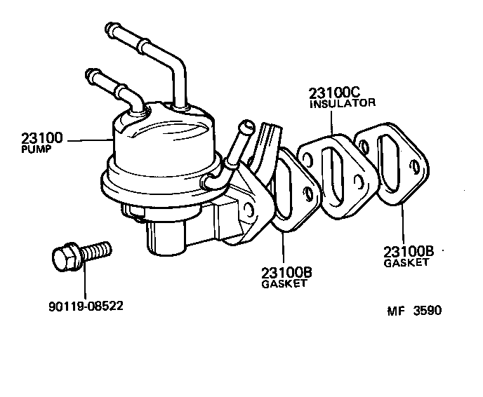  LAND CRUISER 40 |  FUEL PUMP PIPE