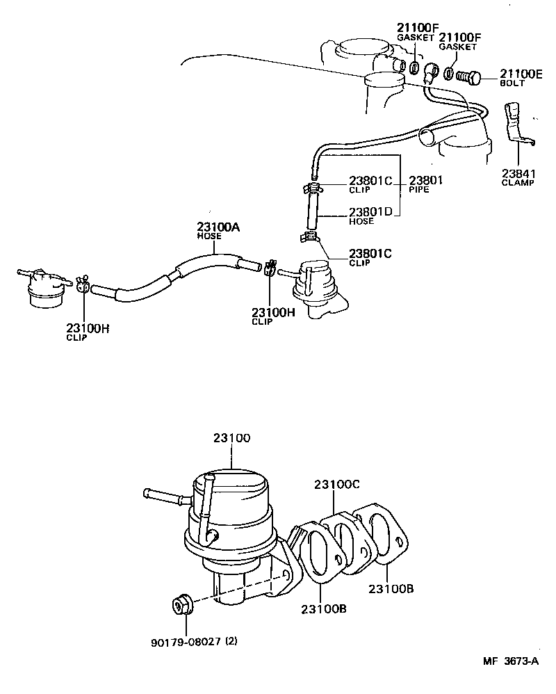  LITEACE VAN WAGON |  FUEL PUMP PIPE