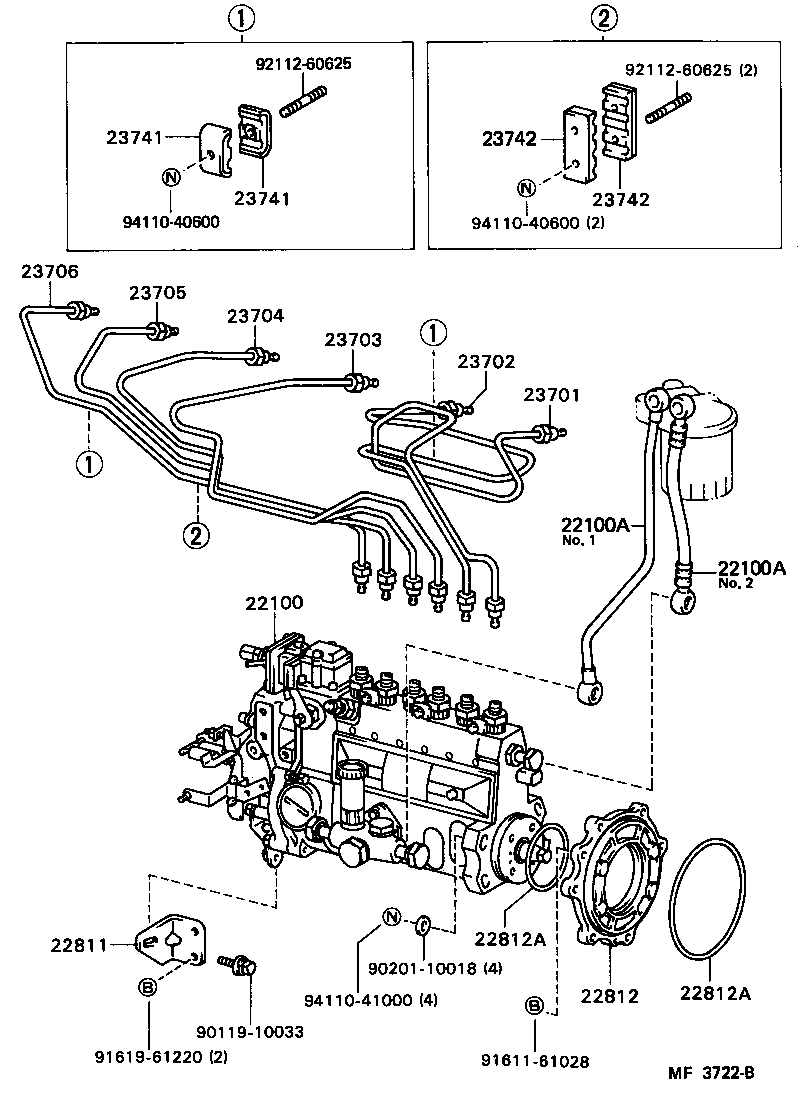  LAND CRUISER 60 62 |  INJECTION PUMP ASSEMBLY