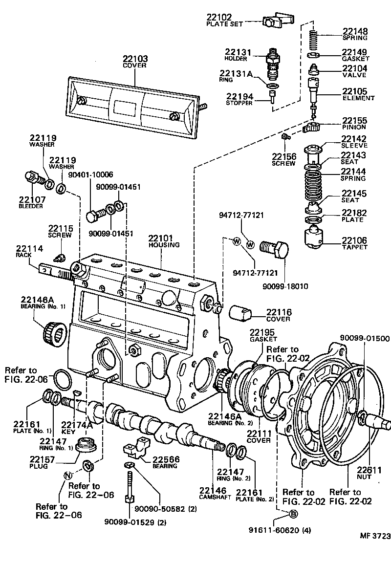  LAND CRUISER 60 |  INJECTION PUMP BODY