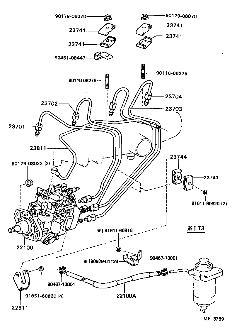  DYNA100 |  INJECTION PUMP ASSEMBLY