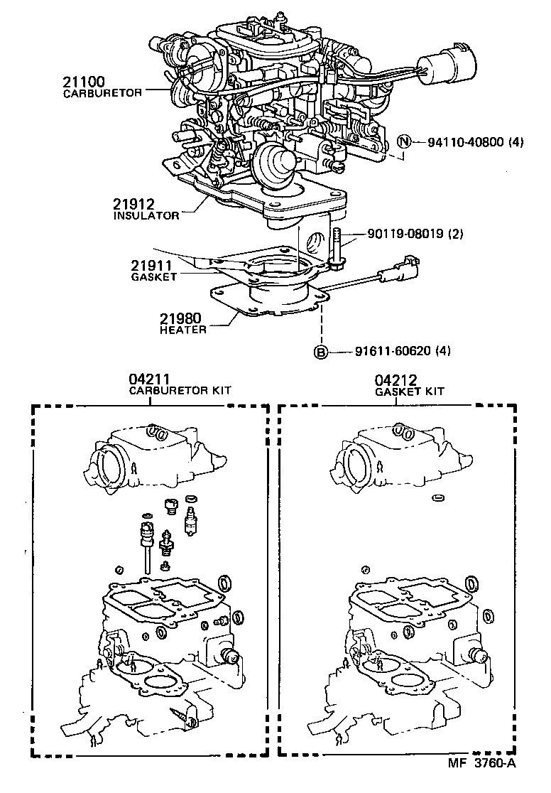  LAND CRUISER 70 |  CARBURETOR ASSEMBLY