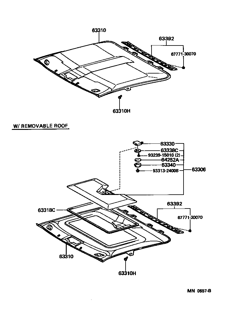  MR2 |  ROOF HEADLINING SILENCER PAD