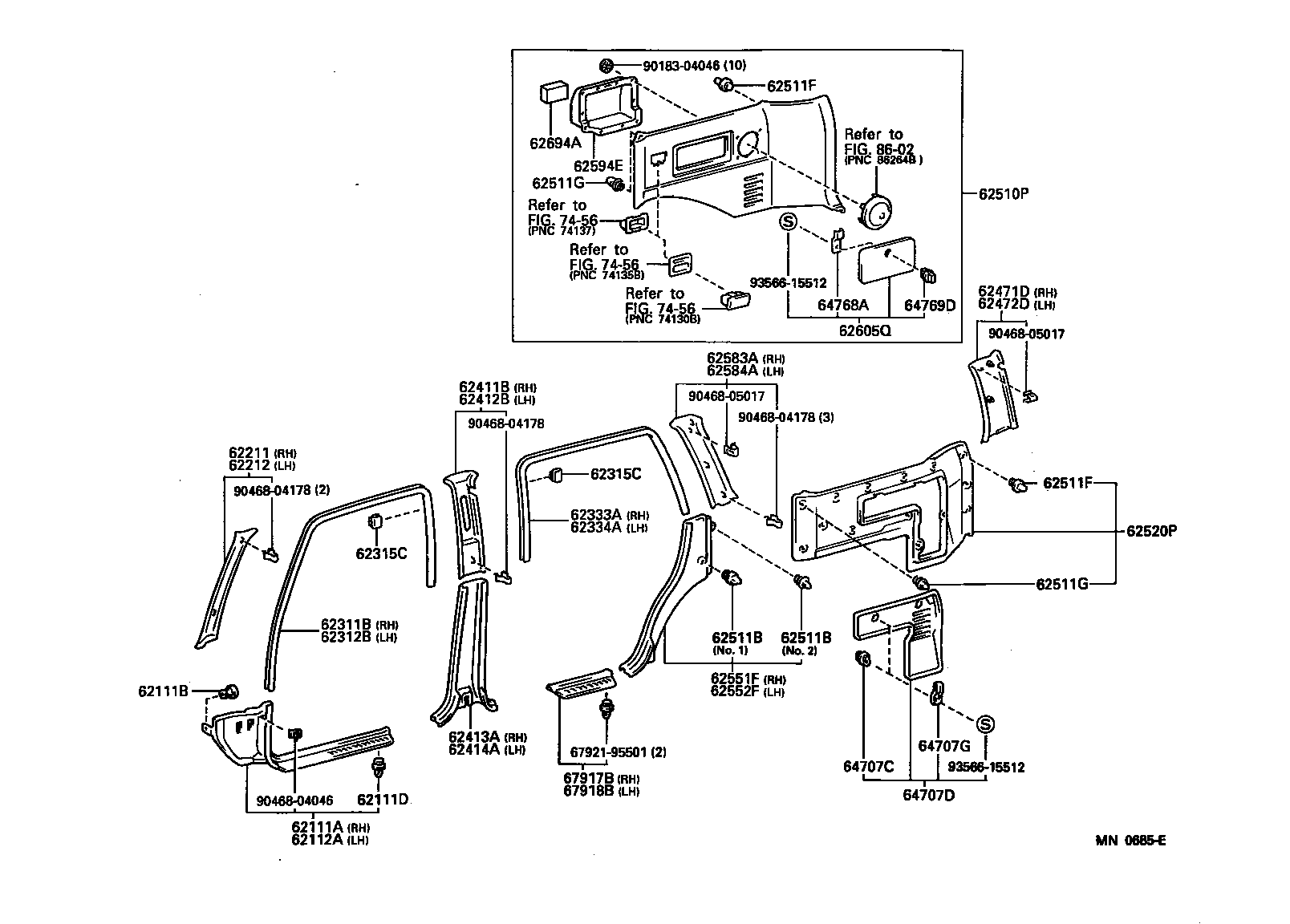  LAND CRUISER 80 |  INSIDE TRIM BOARD