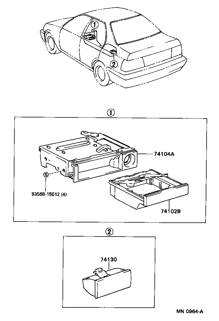  TERCEL |  ASH RECEPTACLE