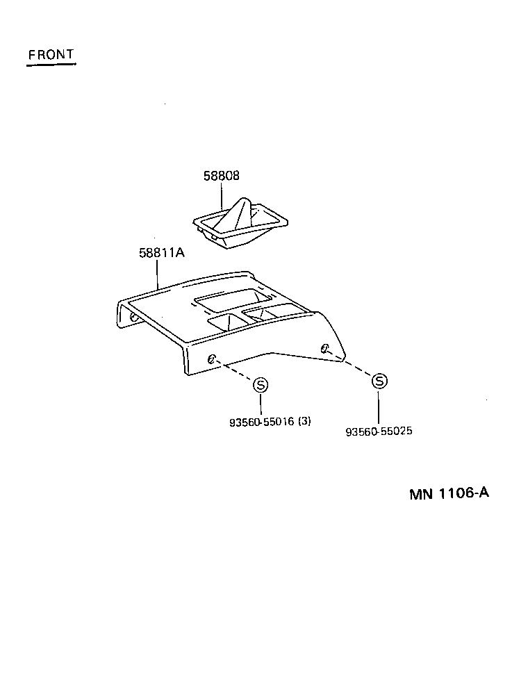  LAND CRUISER 80 |  CONSOLE BOX BRACKET