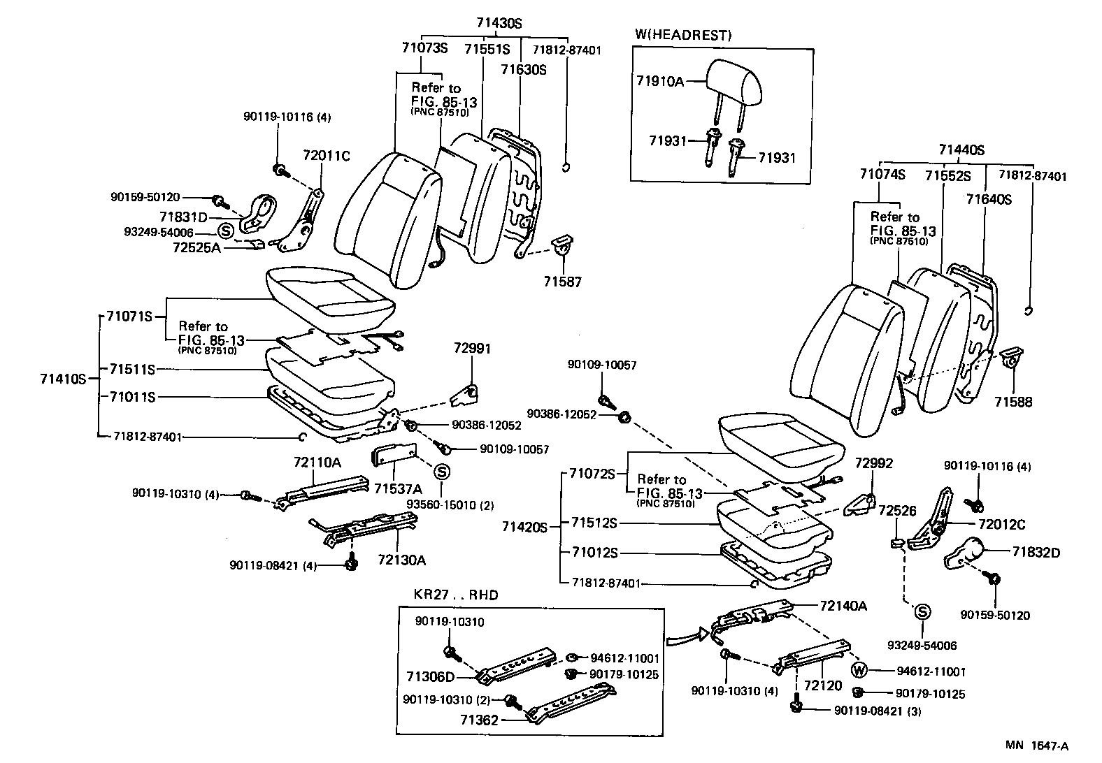  LITEACE VAN WAGON |  SEAT SEAT TRACK